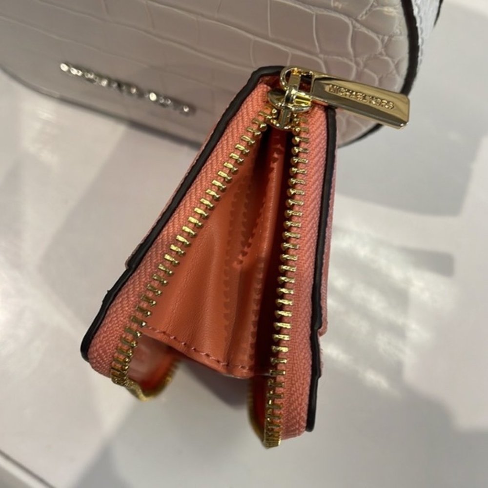 Michael Kors Jet Set Travel Medium Zip Around Card Case Sherbert Multi - Picture 3 of 16